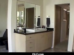 FILF - Mom Helps Me To Clean My Body