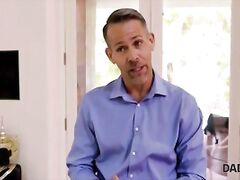 daddy4k. teen with red hair rides dick of bfs dad as part of her plan